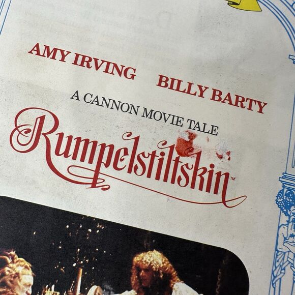 Cannons Movie Tales Rumpelstiltskin Storybook Read Along Cassette Not Included - Picture 4 of 9